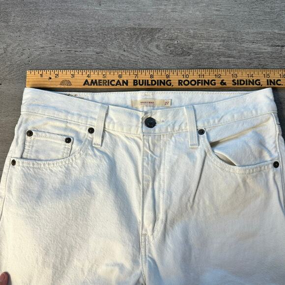 Levi's Baggy Bootcut Jeans Premium Denim White 27 - Picture 12 of 16